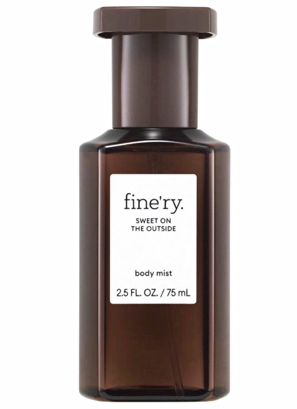 Fine'ry Sweet On The Outside Body Mist Travel Size 2.5 fl oz Vanilla Vetiver